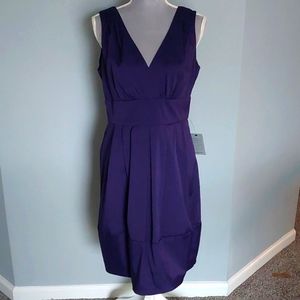 NWT Donna Ricco purple knee-length party dress, women's size 12.